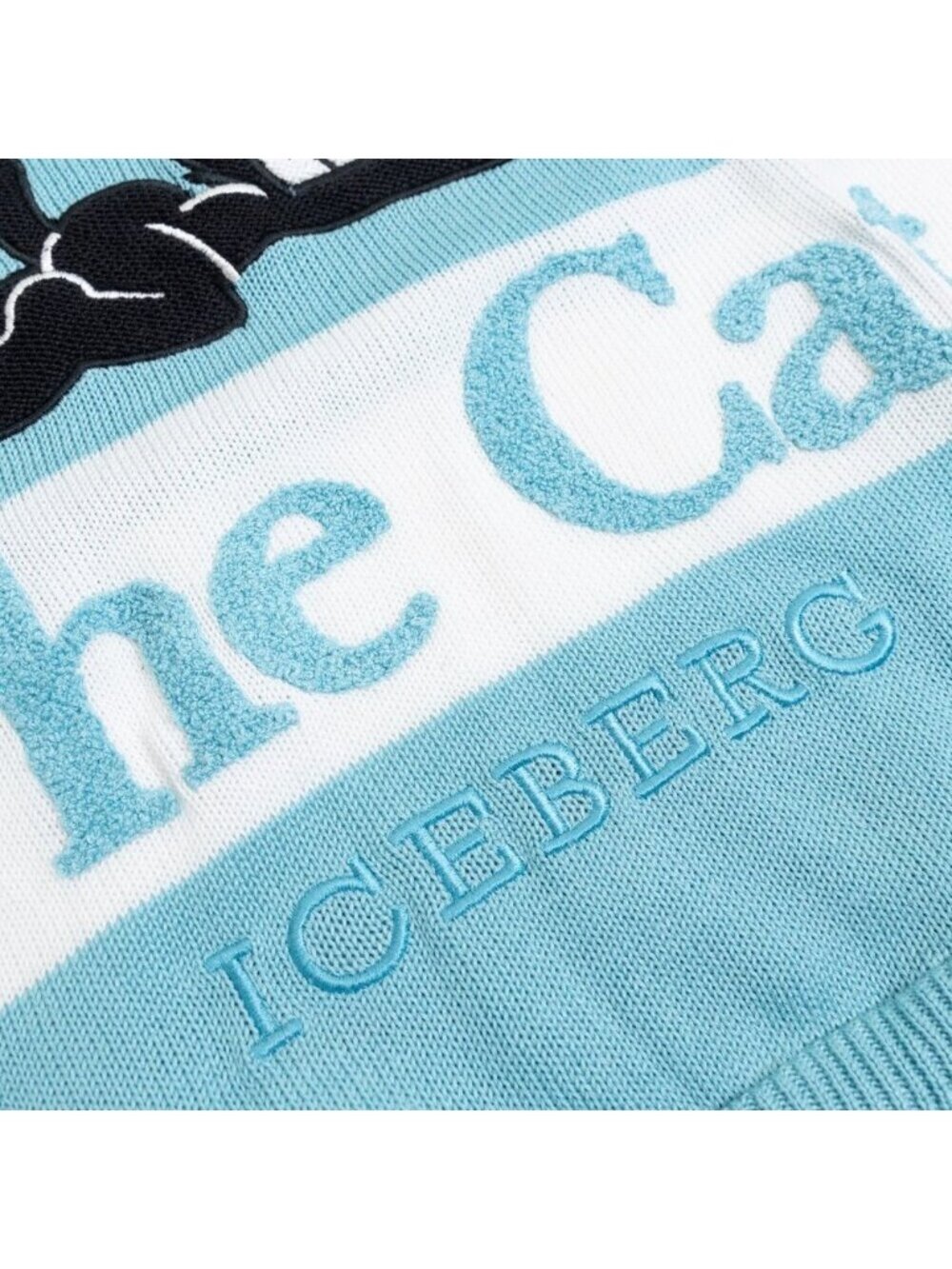 Vintage Iceberg Felix The Cat Knit Sweater Blue White Cartoon Italy Rare S - Picture 8 of 14